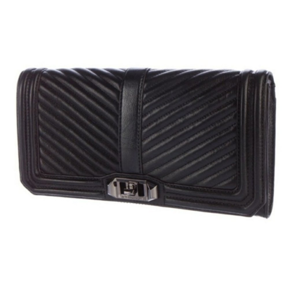 Rebecca Minkoff Chevron Quilted Love Clutch